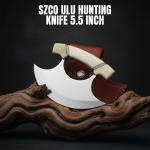 SZCO ULU Knife 5.5" - Camping and Skinning