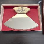 Caribou Ulu Knife with Wood Handle