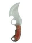 Alaskan Carbon Steel Ulu Knife with Sheath 9”