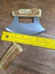 Alaska Eskimo ULU Skinning Knife with Bone Handle