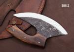 Personalized Carbon Steel Alaskan Ulu Knife with Sheath