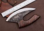 Personalized Carbon Steel Alaskan Ulu Knife with Sheath