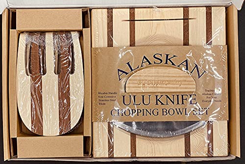 Ulu Knife Set with Chopping Bowl and Claws