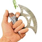 Damascus Steel Ulu Knife for Kitchen and EDC