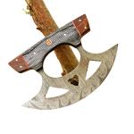 Damascus Steel Ulu Knife for Kitchen and EDC