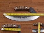 D2 Steel Custom Ulu Knife for Kitchen & Camping