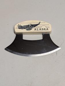Alaska ULU Knife with Eagle Design