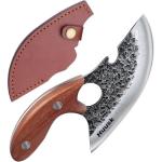 Hand Forged Viking Ulu Boning Knife for Meat