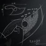 Hand Forged Viking Ulu Boning Knife for Meat