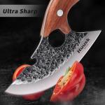 Hand Forged Viking Ulu Boning Knife for Meat