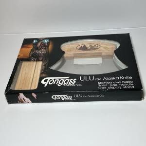 Alaskan Vintage ULU Knife with Wooden Handle