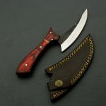 9.5-Inch Hand Forged Alaskan Ulu Knife with Sheath