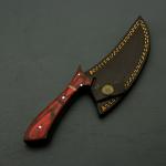 9.5-Inch Hand Forged Alaskan Ulu Knife with Sheath