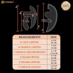 Viking Steel Ulu Pizza Cutter - Medieval Design