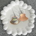 Ulu Knife Shape Humpback Whale Earrings