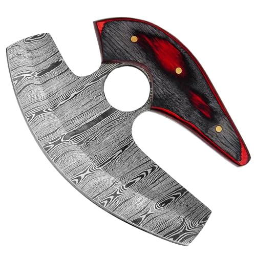 Damascus Alaskan Ulu Knife - Multi-Purpose Cutter