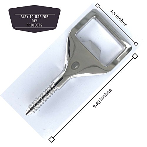 Square Bottle Opener 4-Pack for DIY Crafts