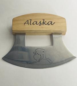 5” Alaskan Stainless Steel Wood Handle Ulu Knife