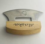 5” Alaskan Stainless Steel Wood Handle Ulu Knife