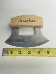 5” Alaskan Stainless Steel Wood Handle Ulu Knife