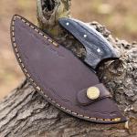 Alaskan Ulu Pizza Cutter with Sheath