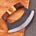 Personalized Carbon Steel Ulu - Versatile Skinning Knife