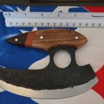 Custom Hand Forged Alaskan Ulu Knife with Sheath