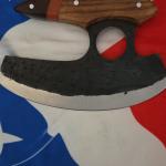 Custom Hand Forged Alaskan Ulu Knife with Sheath