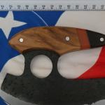Custom Hand Forged Alaskan Ulu Knife with Sheath