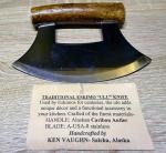 Stainless Steel Eskimo ULU Knife by Ken Vaughn