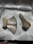 Antique Inuit Ulu Knife with Steel and Horn