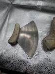 Antique Inuit Ulu Knife with Steel and Horn