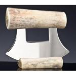 Polished Caribou Antler Ulu Knife from Alaska