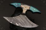 5.5" Handmade Damascus Steel Ulu Knife