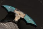 5.5" Handmade Damascus Steel Ulu Knife