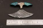 5.5" Handmade Damascus Steel Ulu Knife