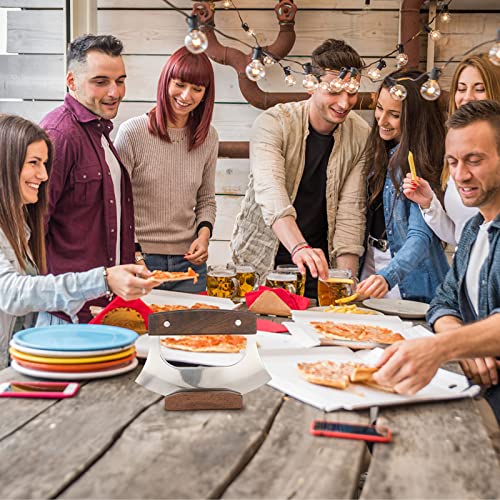 Hanaive Mezzaluna Ulu Knife Set with Base