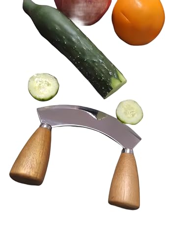 TIYOORTA ULU Knife Mezzaluna Chopper for Veggies