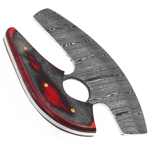 Damascus Alaskan Ulu Knife - Multi-Purpose Cutter