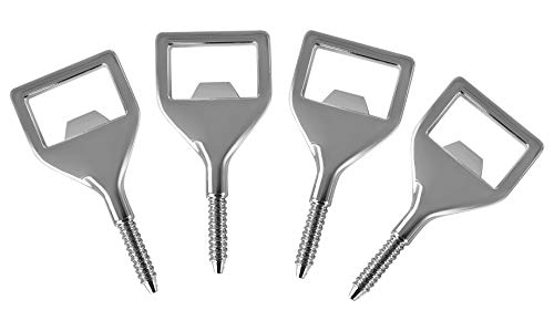 Square Bottle Opener 4-Pack for DIY Crafts