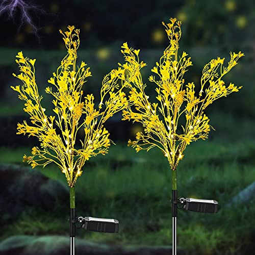 Solar Flower Garden Stake Lights - Waterproof & Decorative