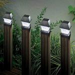 Solar LED Post Cap Lights for Patio & Garden