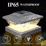 Bright LED Solar Post Cap Lights - 6 Pack