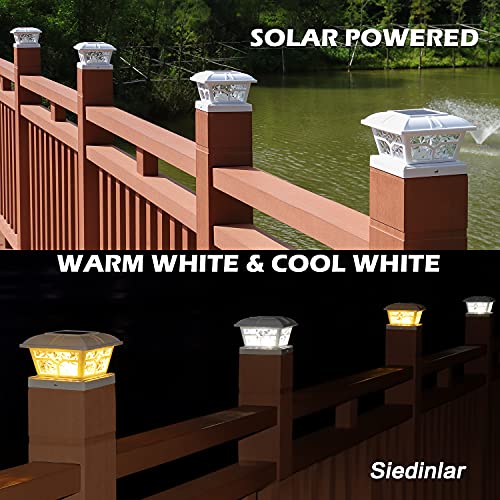 Solar Post Cap Lights with 2 Color Modes
