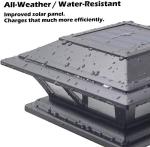 Siedinlar Solar LED Garden Post Lights - Set of 2