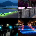 4 Pack Solar Color Changing Garden Lights