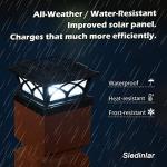 Siedinlar Solar LED Post Lights - Set of 2