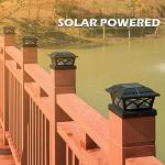 Siedinlar Solar LED Post Lights - Set of 2