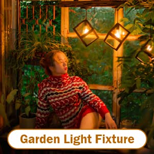 Vintage Edison Solar Garden String Lights - Warm White