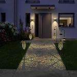 Gold Moroccan Solar Lantern for Outdoor Spaces